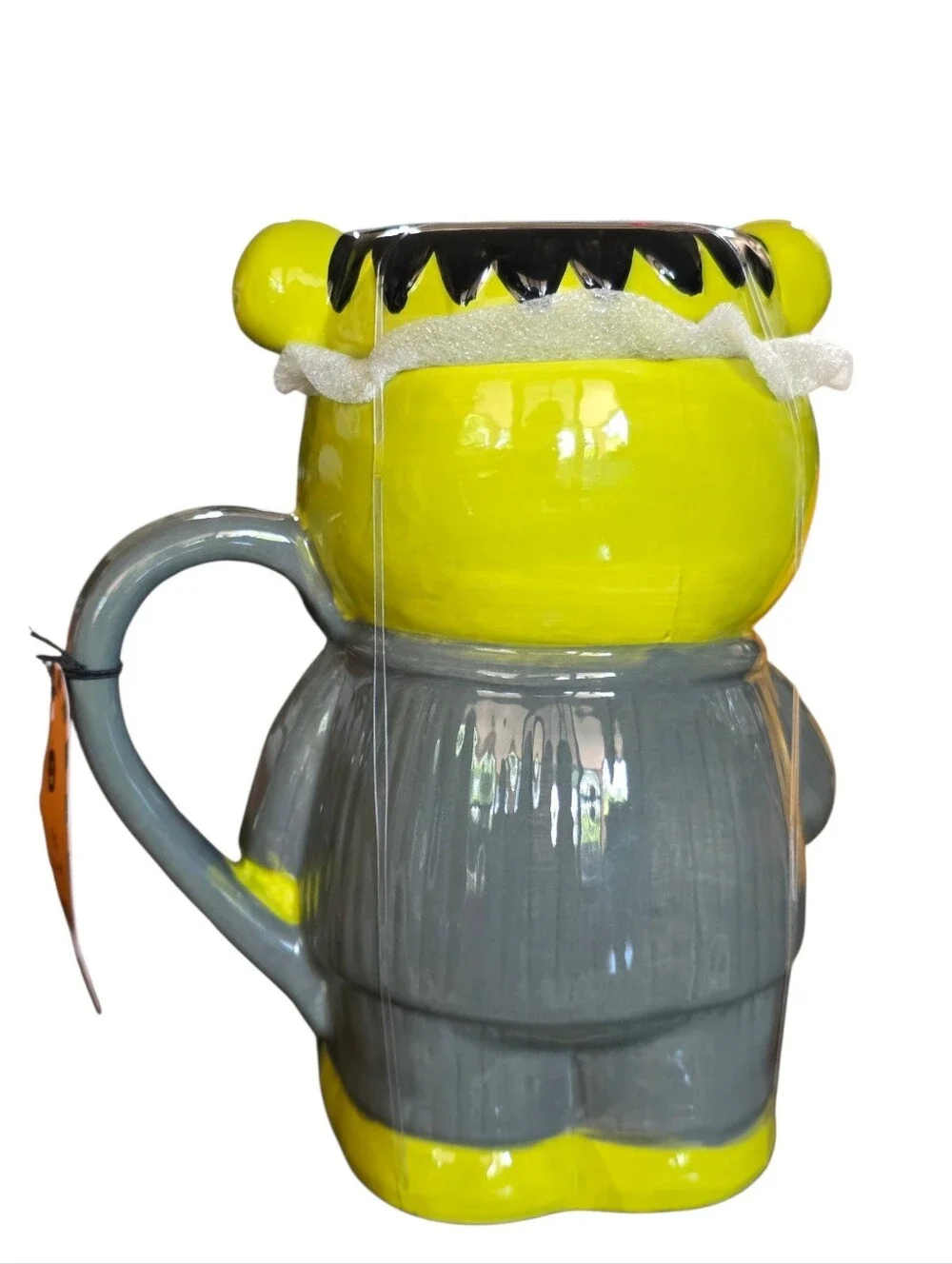 Halloween Franken Bear Ceramic Mug with Lid